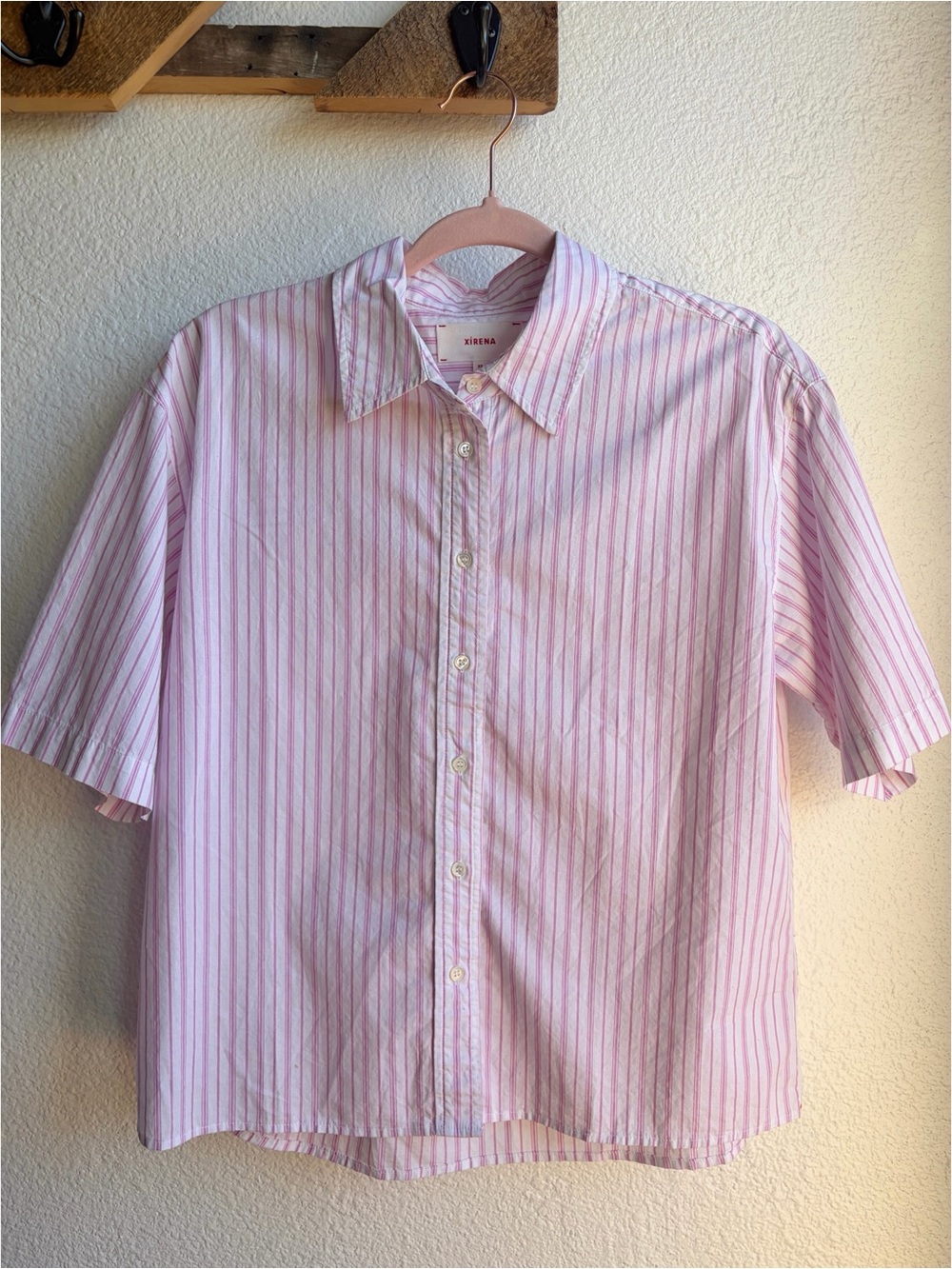 Xirena Olympya Shirt Peony Stripe XS